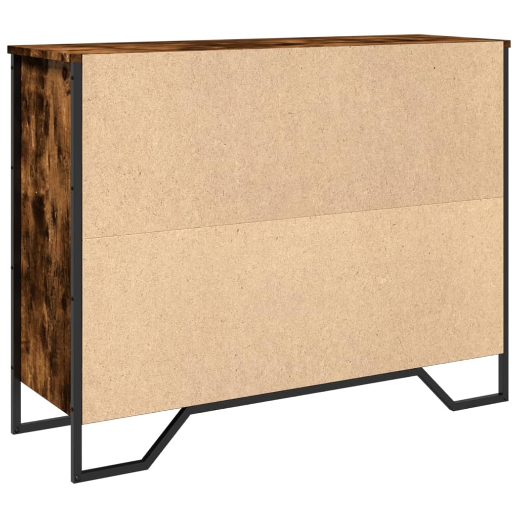 Dulap, stejar fumuriu, 97x32,5x74,5 cm, lemn prelucrat