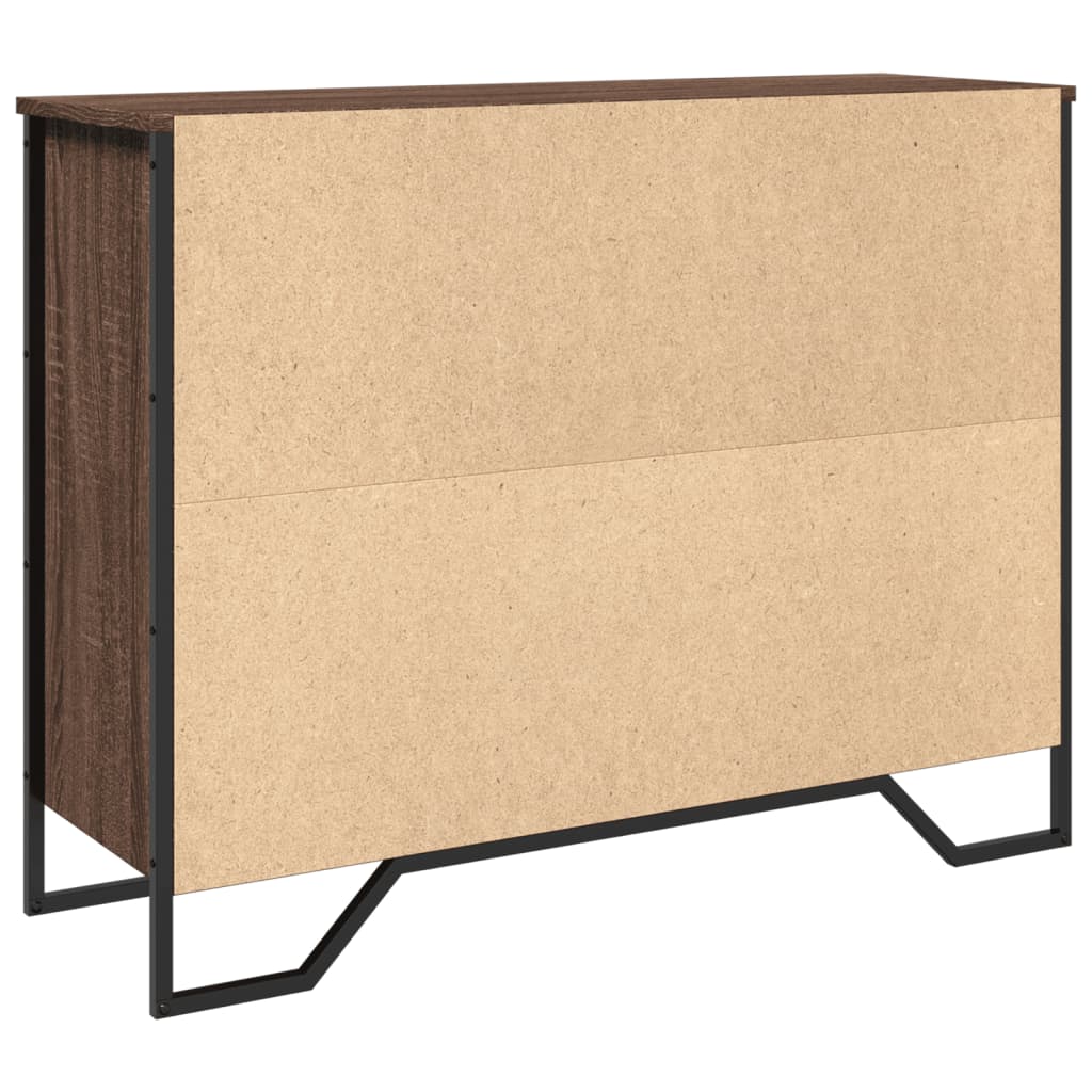 Dulap, stejar maro, 97x32,5x74,5 cm, lemn prelucrat