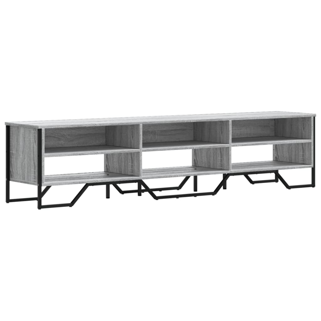 Dulap TV, gri sonoma, 180x34x41 cm, lemn prelucrat