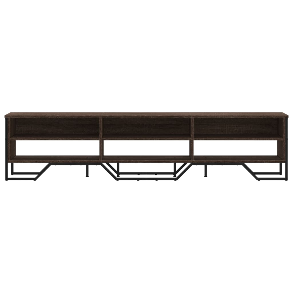 Dulap TV, stejar maro, 180x34x41 cm, lemn prelucrat