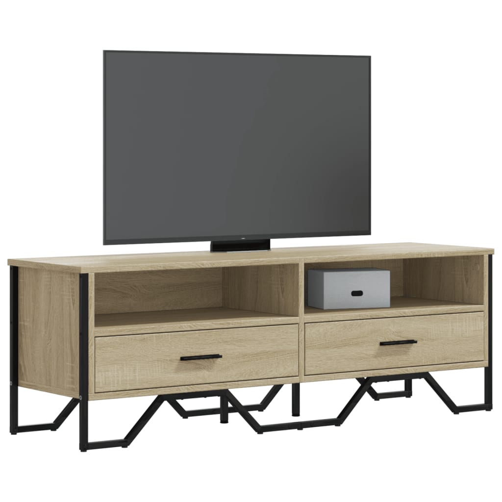Dulap TV, stejar sonoma, 122x34x41 cm, lemn prelucrat