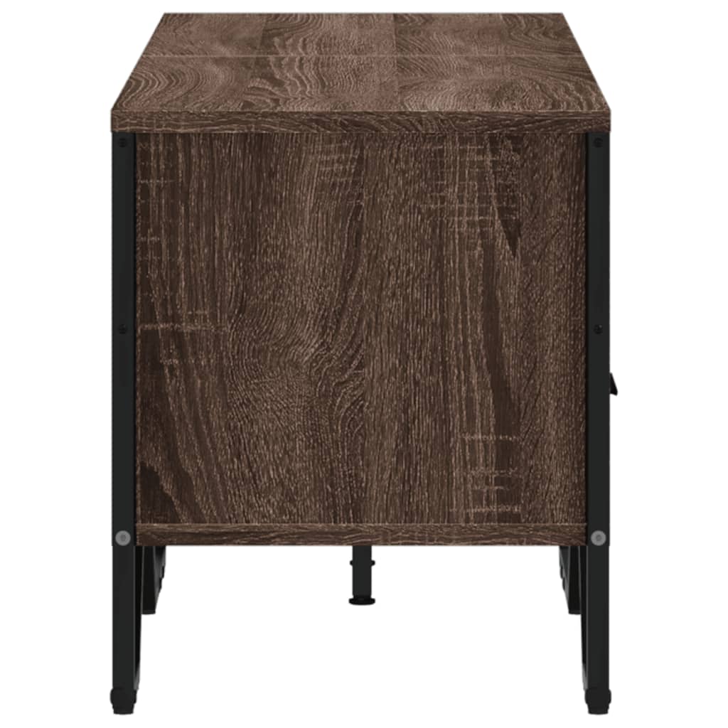 Dulap TV, stejar maro, 122x34x41 cm, lemn prelucrat