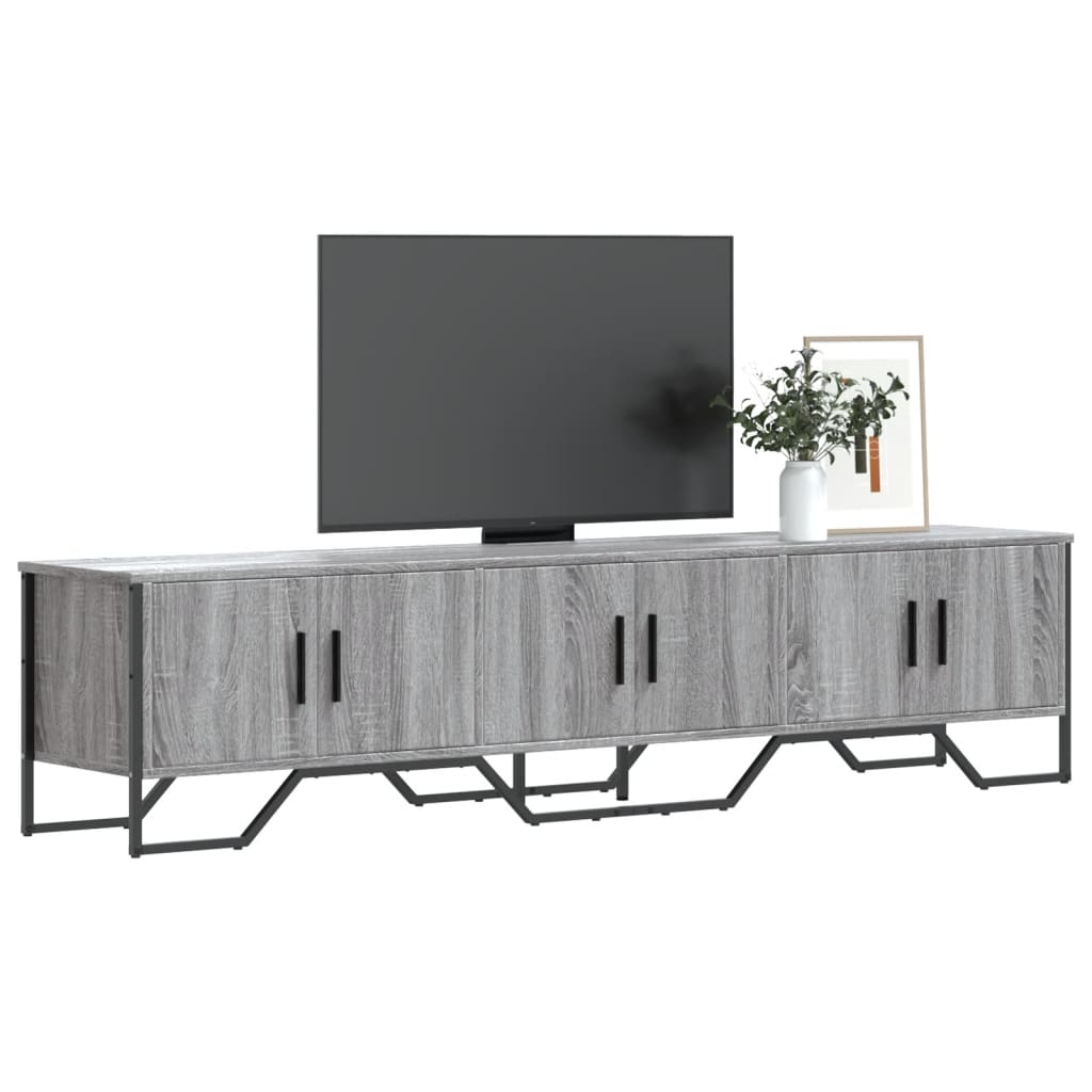 Dulap TV, gri sonoma, 180x34x41 cm, lemn prelucrat