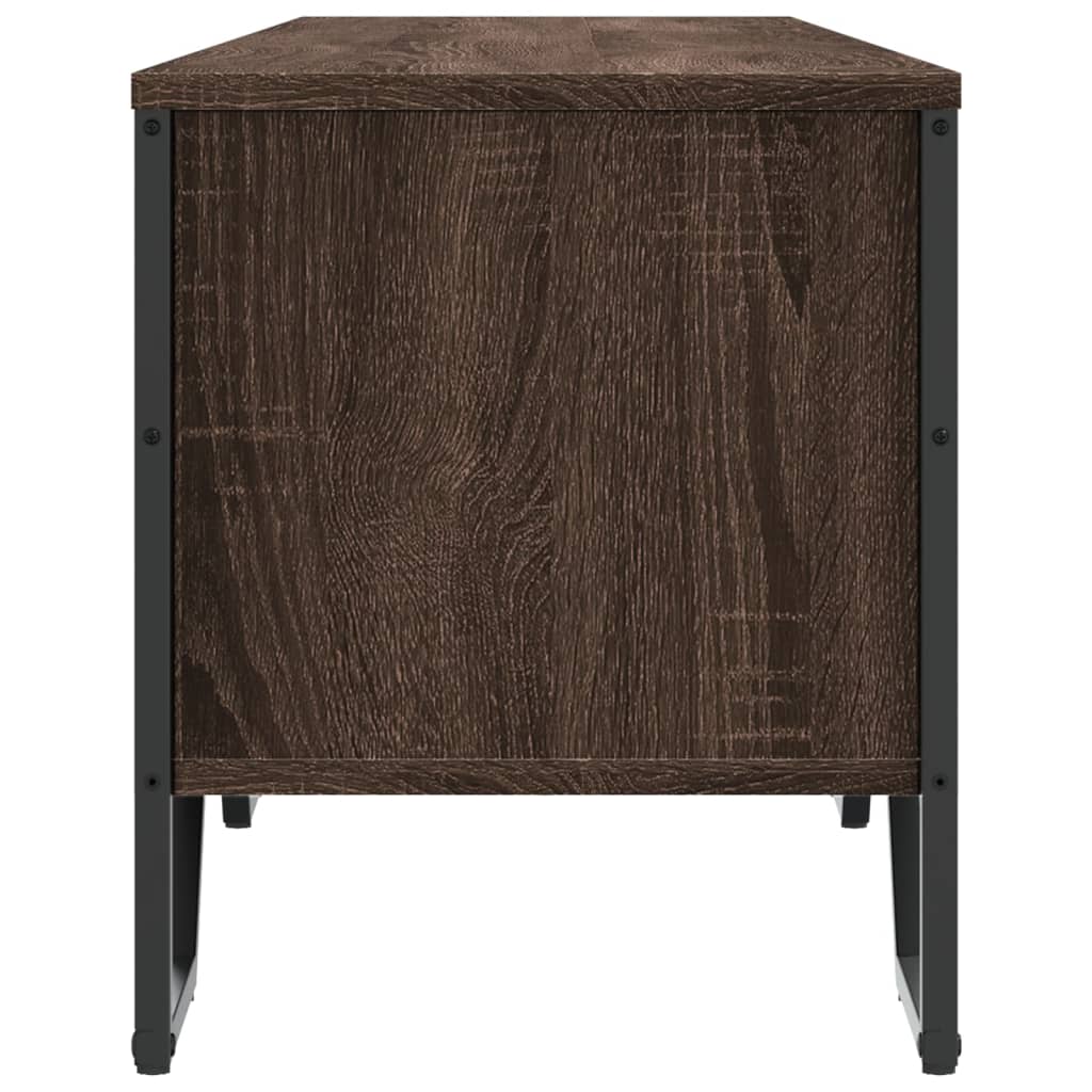 Dulap TV, stejar maro, 180x34x41 cm, lemn prelucrat