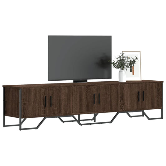 Dulap TV, stejar maro, 180x34x41 cm, lemn prelucrat