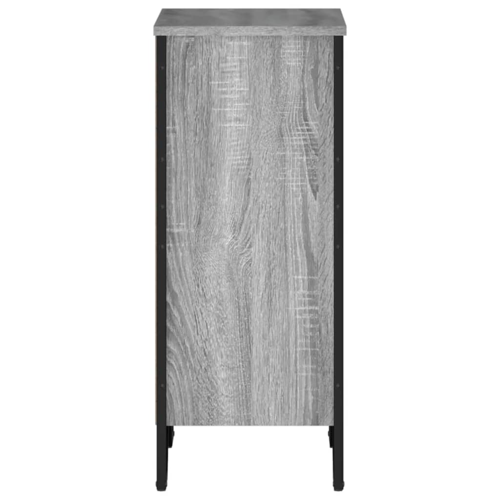 Bibliotecă, gri sonoma, 50x31x74,5 cm, lemn prelucrat