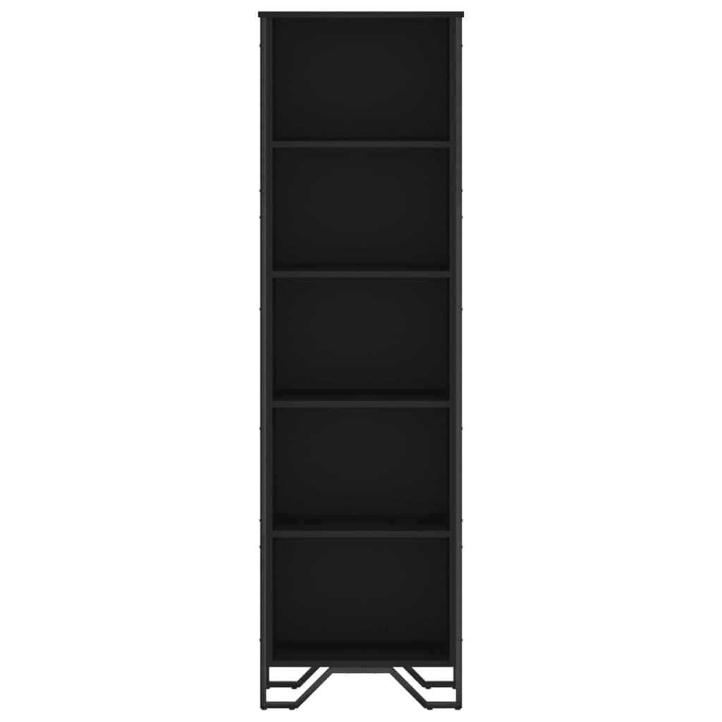 Bibliotecă, negru, 50x31x169 cm, lemn prelucrat