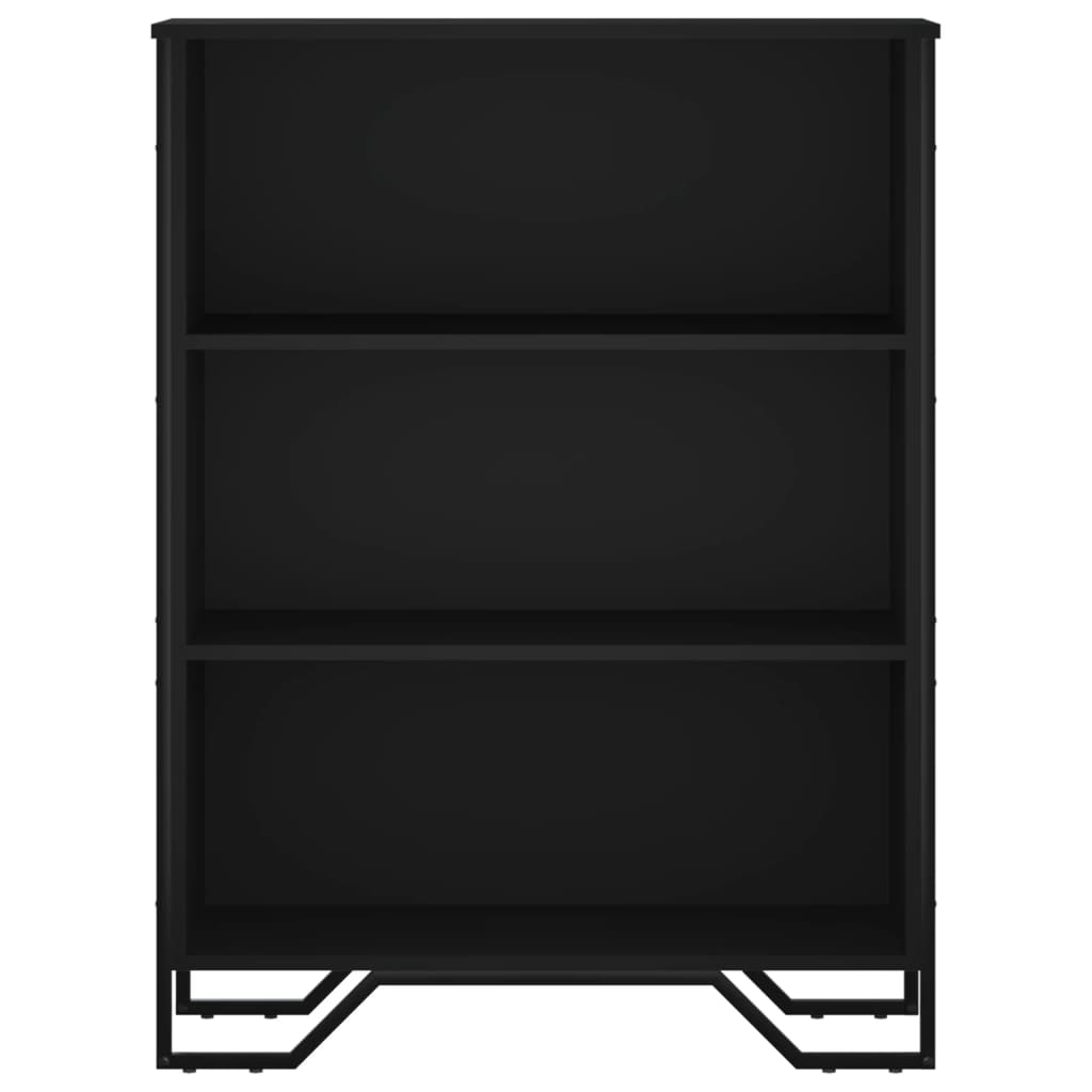 Bibliotecă, negru, 80x31x106 cm, lemn prelucrat