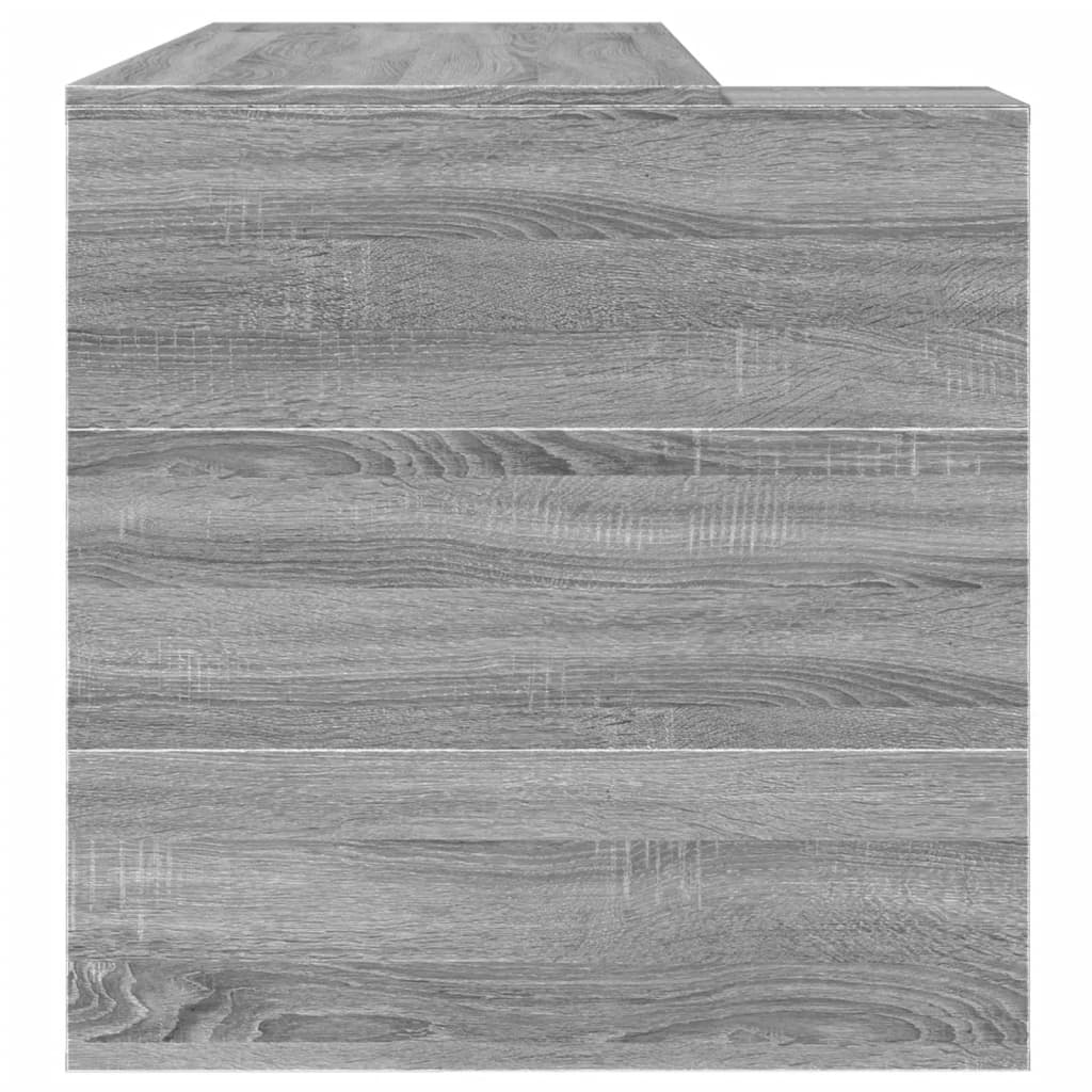 Birou, gri sonoma, 123,5x73,5x75 cm, lemn prelucrat