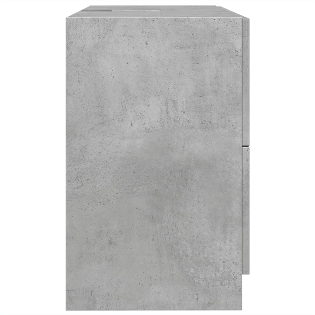 Dulap de chiuvetă, gri beton, 78x37x59 cm, lemn prelucrat