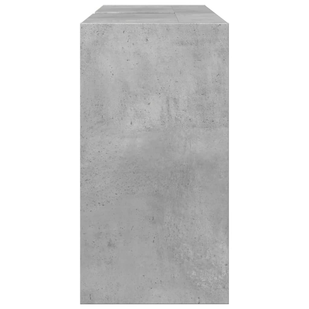 Dulap de chiuvetă, gri beton, 90x29x55 cm, lemn prelucrat