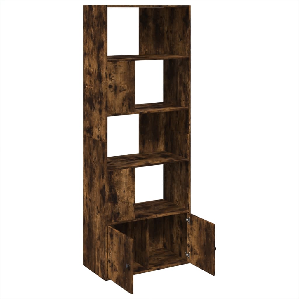 Bibliotecă, stejar fumuriu, 70x36x189 cm, lemn prelucrat