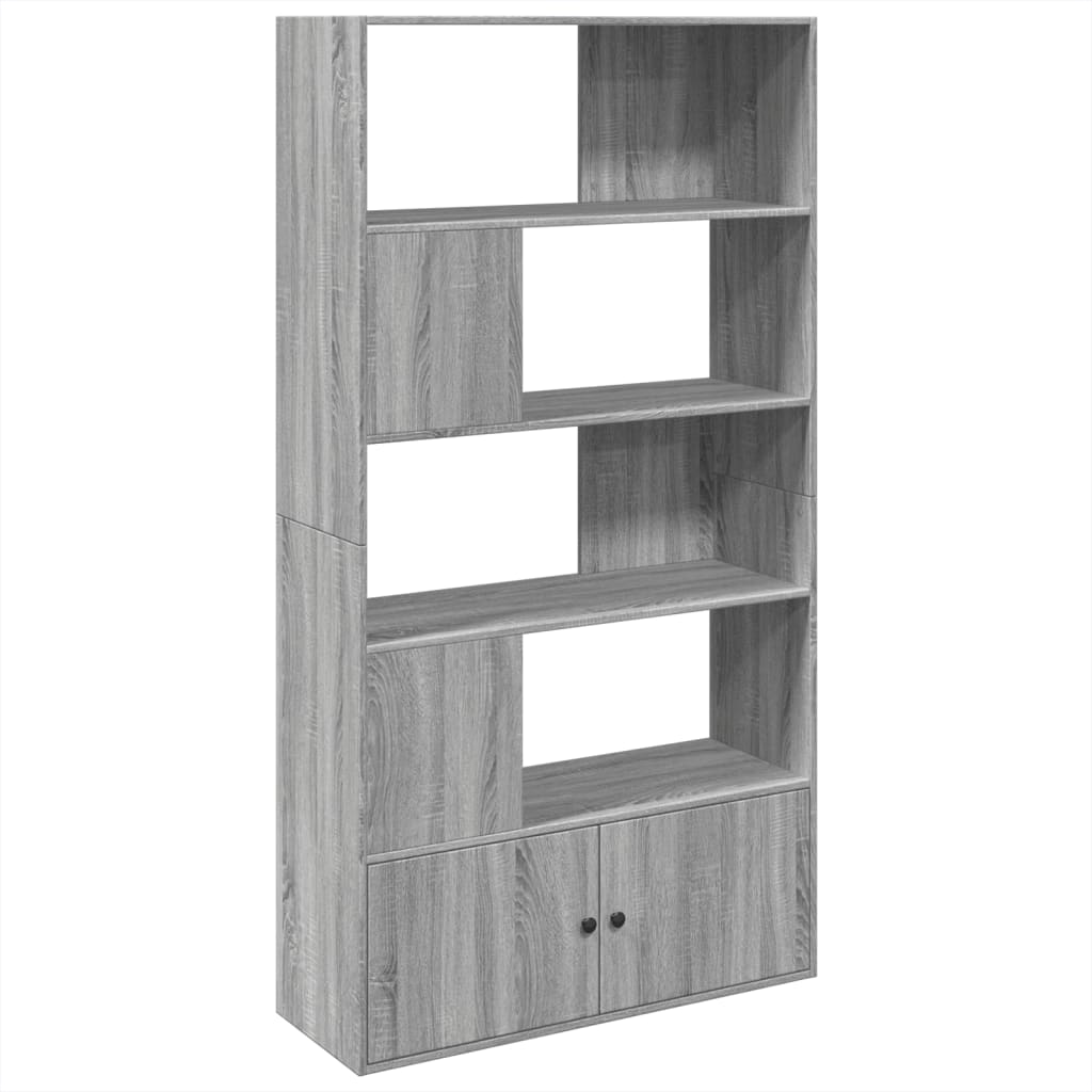Bibliotecă, gri sonoma, 100x36x189 cm, lemn prelucrat
