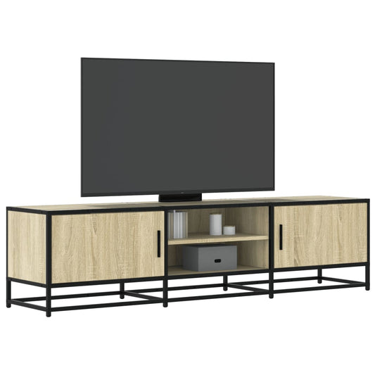 Dulap TV, stejar sonoma, 160x35x41 cm, lemn prelucrat și metal
