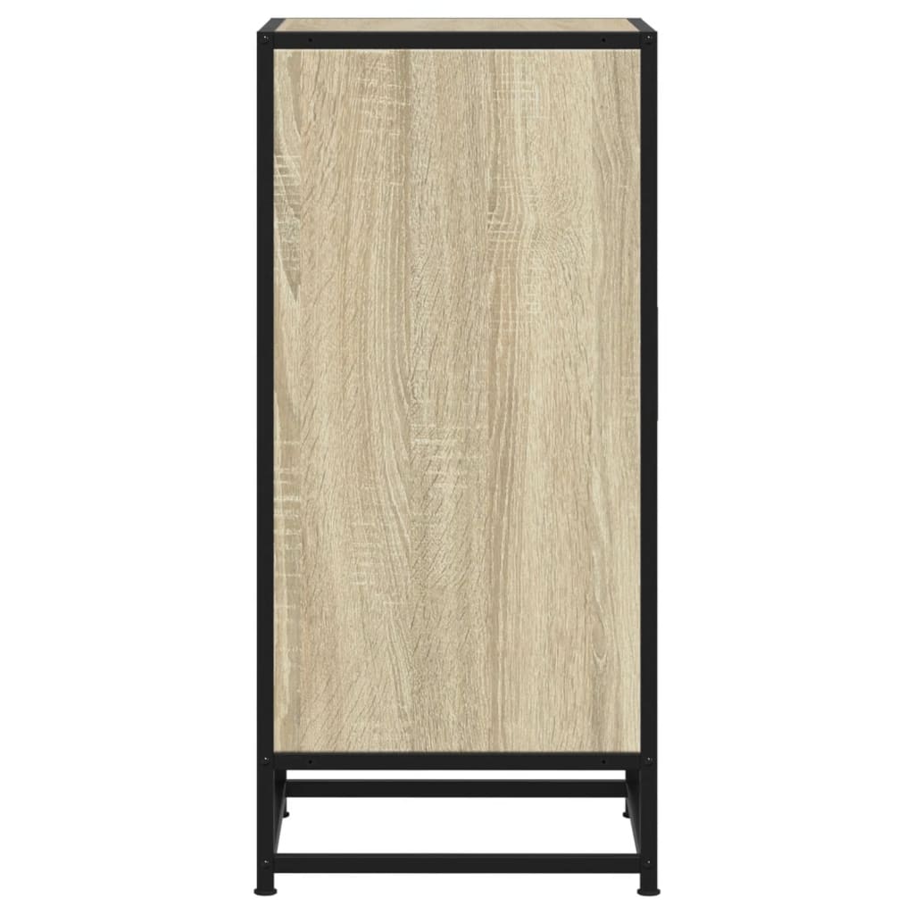 Dulap, stejar sonoma, 35,5x35x76 cm, lemn prelucrat și metal