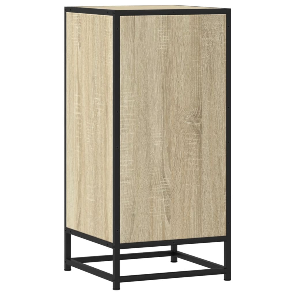 Dulap, stejar sonoma, 35,5x35x76 cm, lemn prelucrat și metal