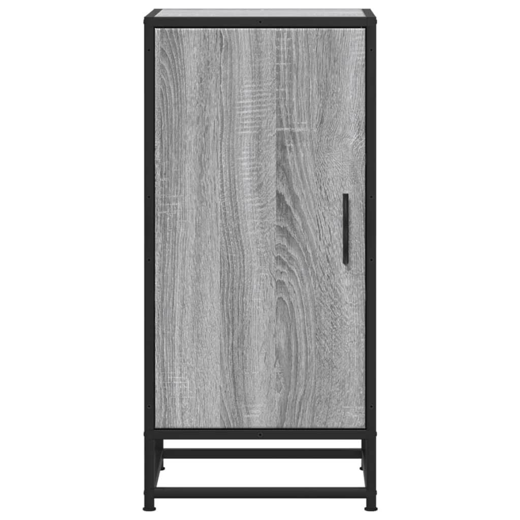 Dulap, gri sonoma, 35,5x35x76 cm, lemn prelucrat și metal