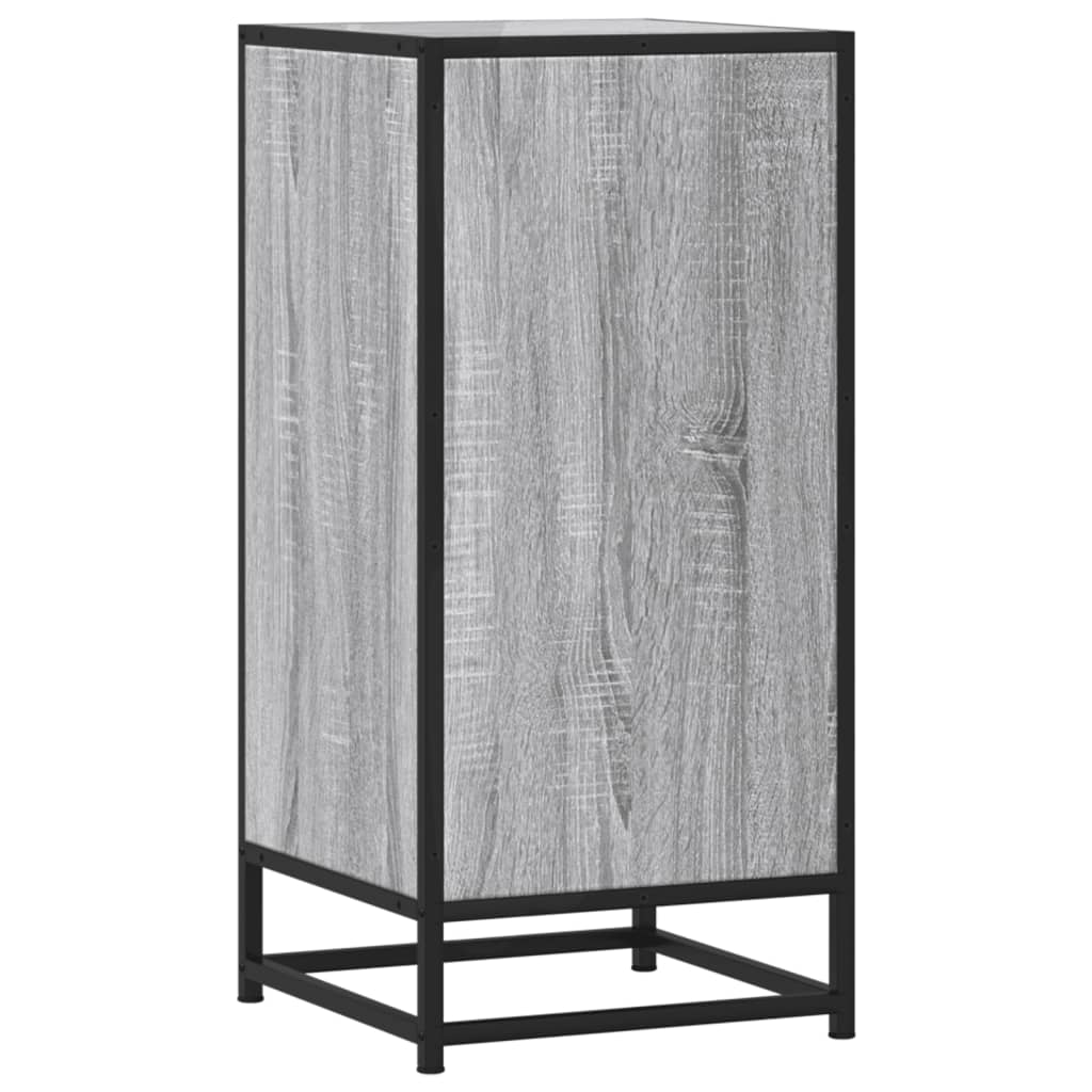 Dulap, gri sonoma, 35,5x35x76 cm, lemn prelucrat și metal
