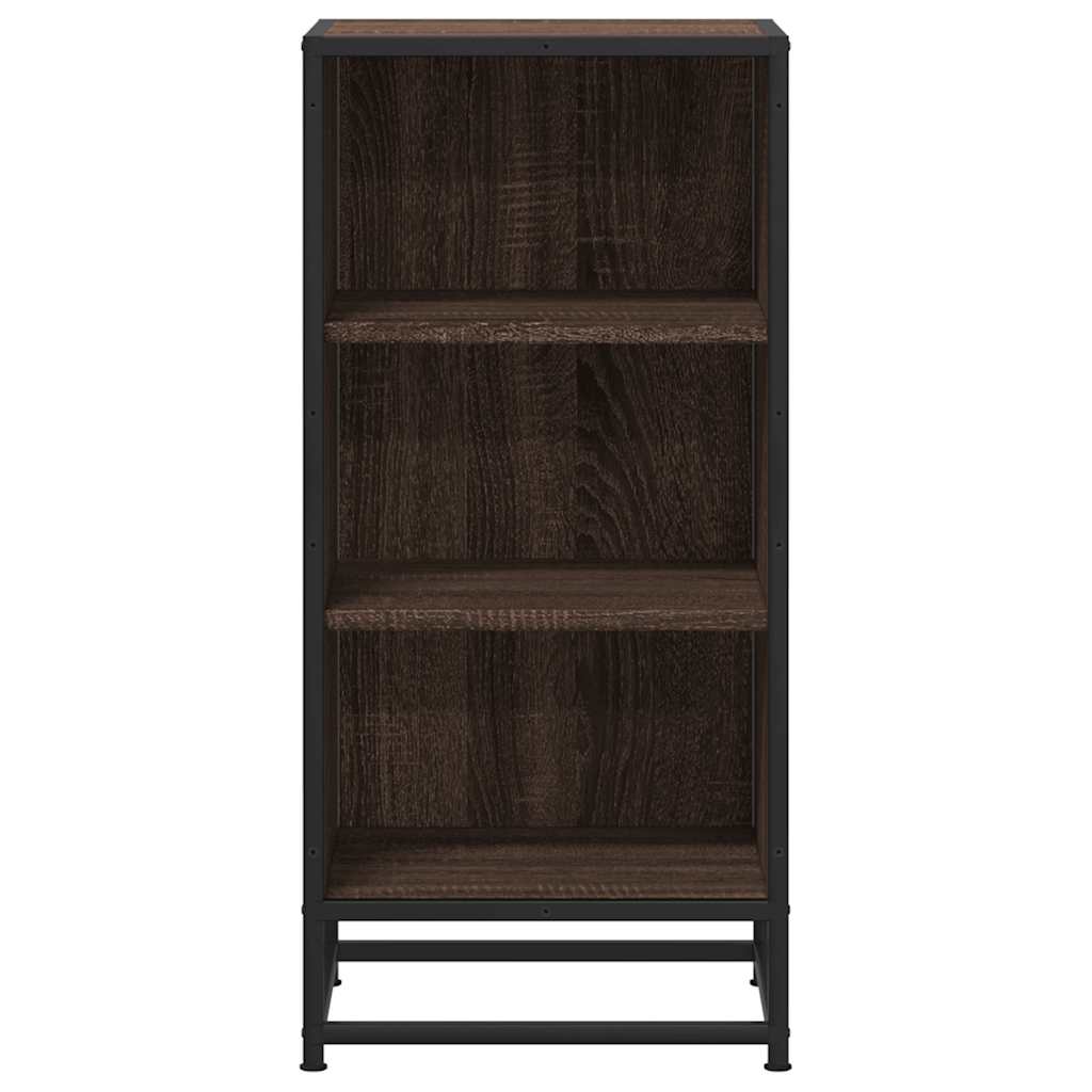 Dulap, stejar maro, 35,5x35x76 cm, lemn prelucrat și metal