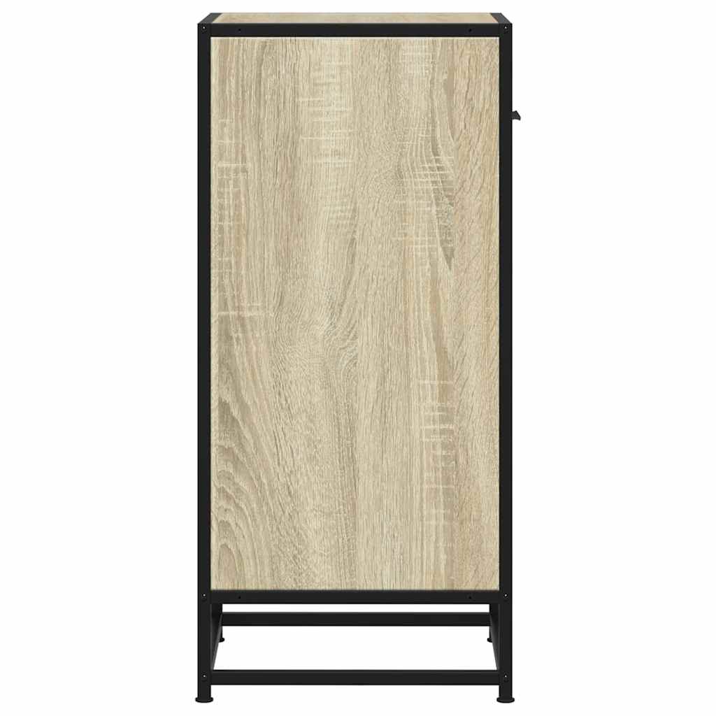 Dulap, stejar sonoma, 35,5x35x76 cm, lemn prelucrat și metal