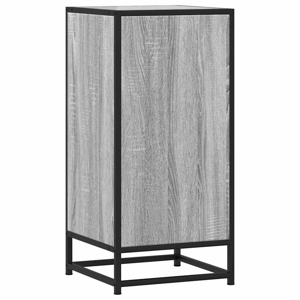 Dulap, gri sonoma, 35,5x35x76 cm, lemn prelucrat și metal