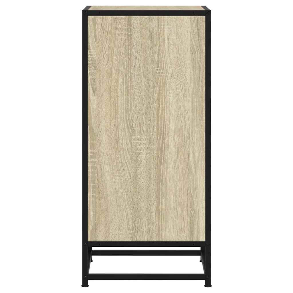 Dulap, stejar sonoma, 35,5x35x76 cm, lemn prelucrat și metal