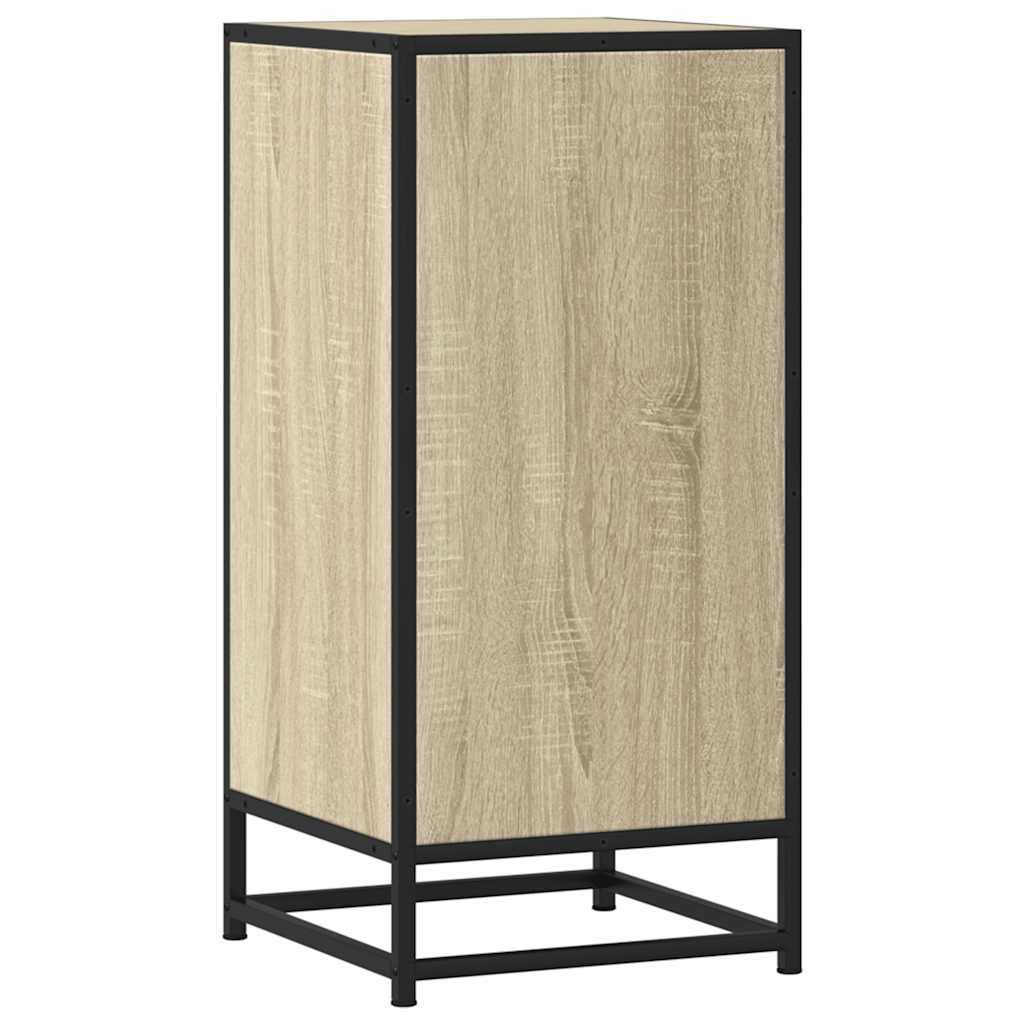 Dulap, stejar sonoma, 35,5x35x76 cm, lemn prelucrat și metal