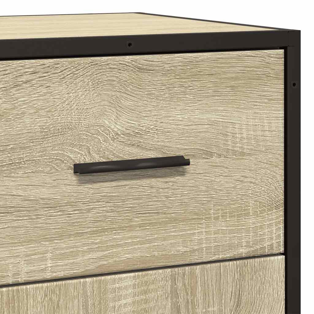 Dulap, stejar sonoma, 35,5x35x76 cm, lemn prelucrat și metal