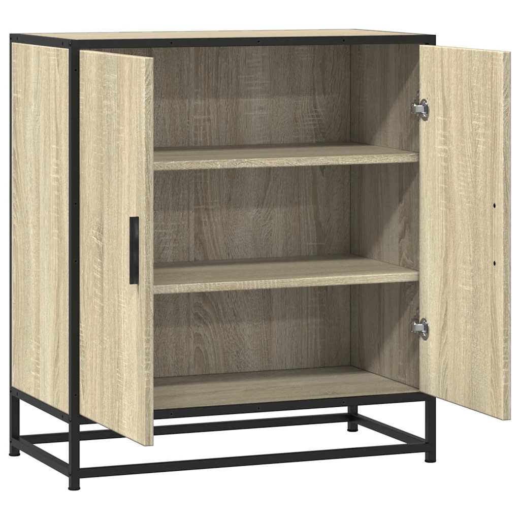 Dulap, stejar sonoma, 68x35x76 cm, lemn prelucrat și metal