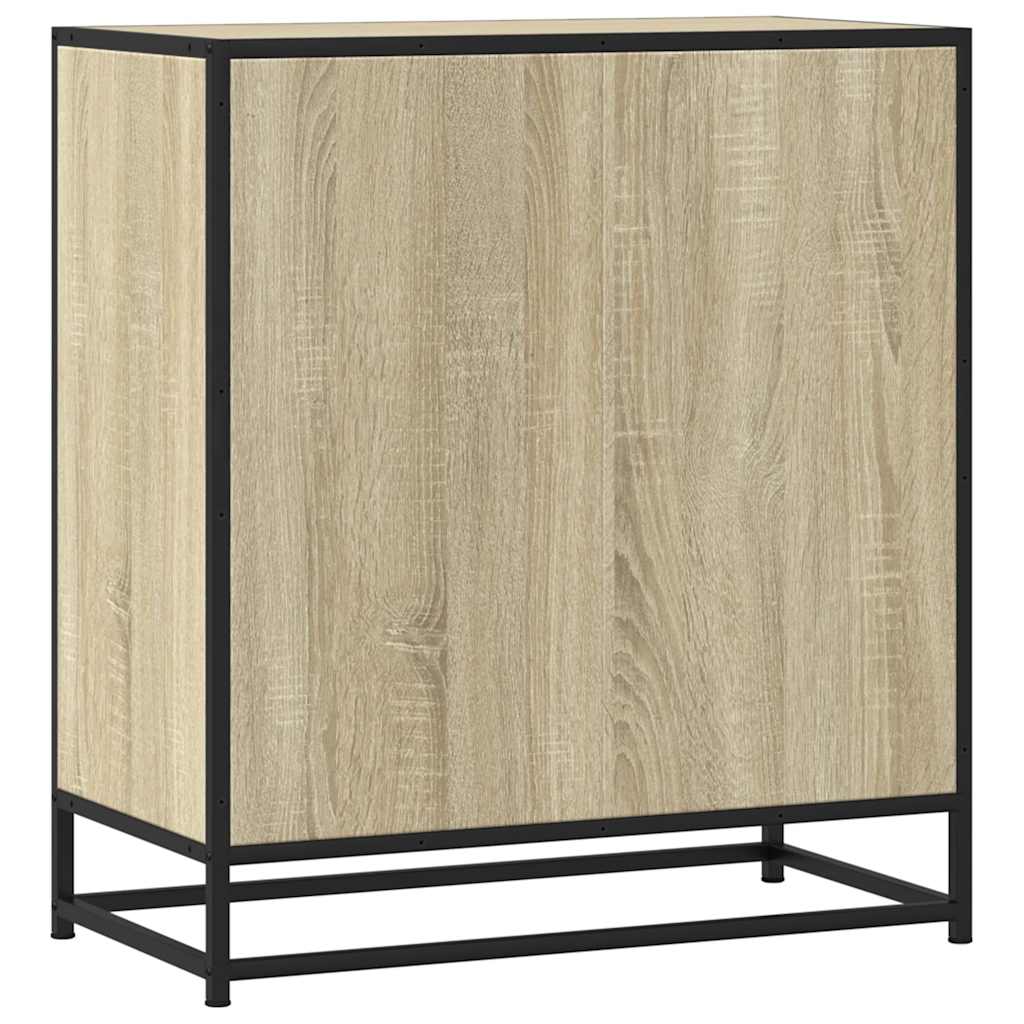 Dulap, stejar sonoma, 68x35x76 cm, lemn prelucrat și metal