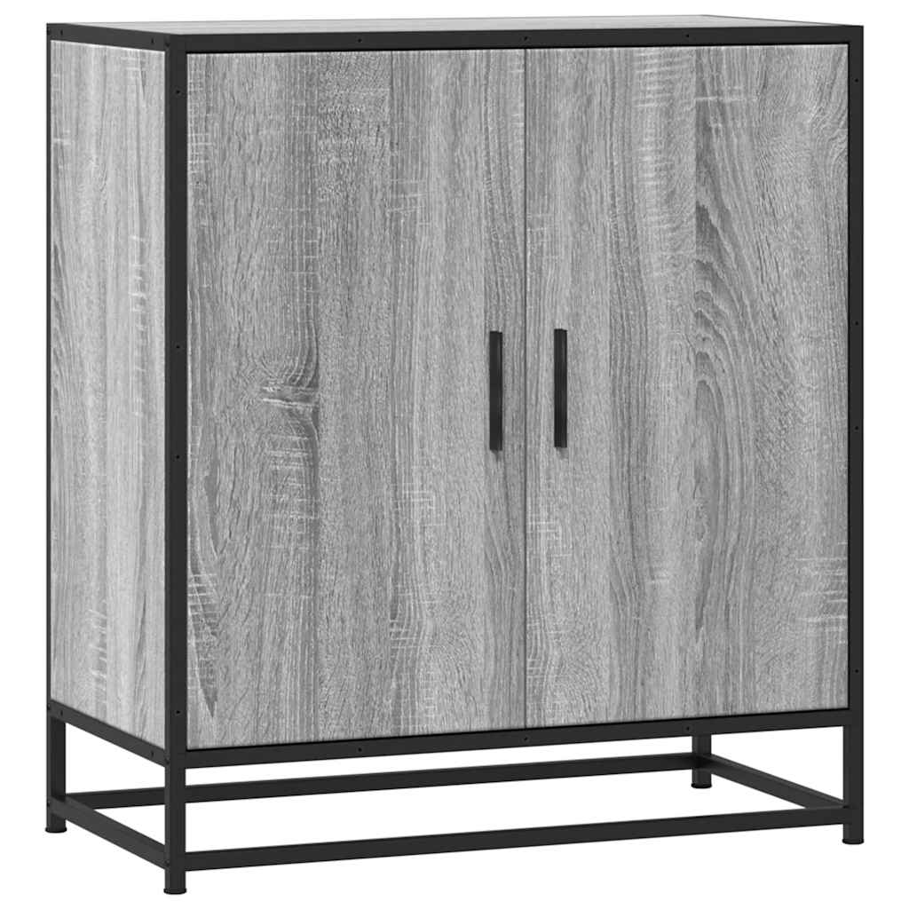 Dulap, gri sonoma, 68x35x76 cm, lemn prelucrat și metal