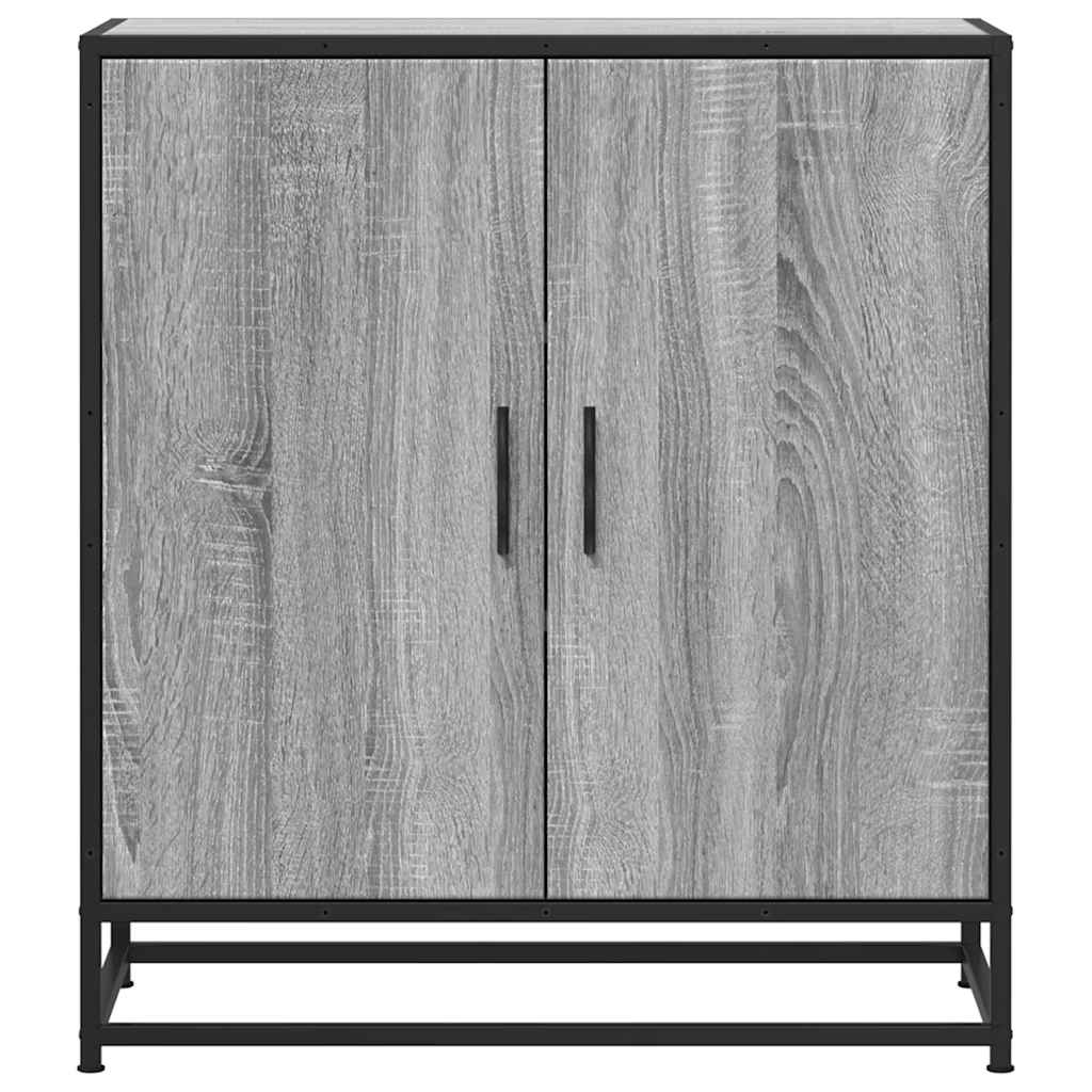 Dulap, gri sonoma, 68x35x76 cm, lemn prelucrat și metal
