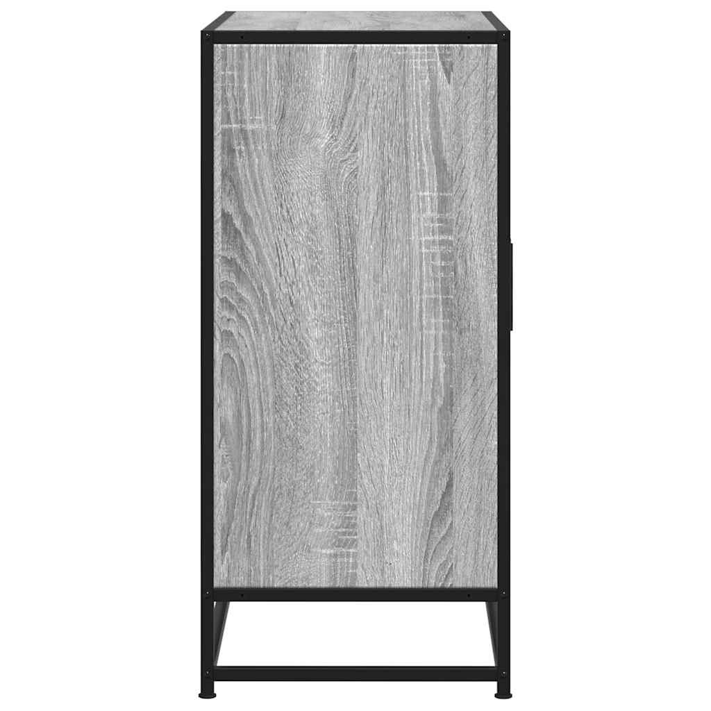 Dulap, gri sonoma, 68x35x76 cm, lemn prelucrat și metal