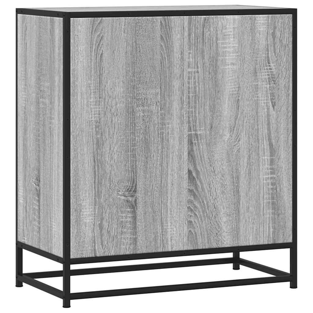 Dulap, gri sonoma, 68x35x76 cm, lemn prelucrat și metal