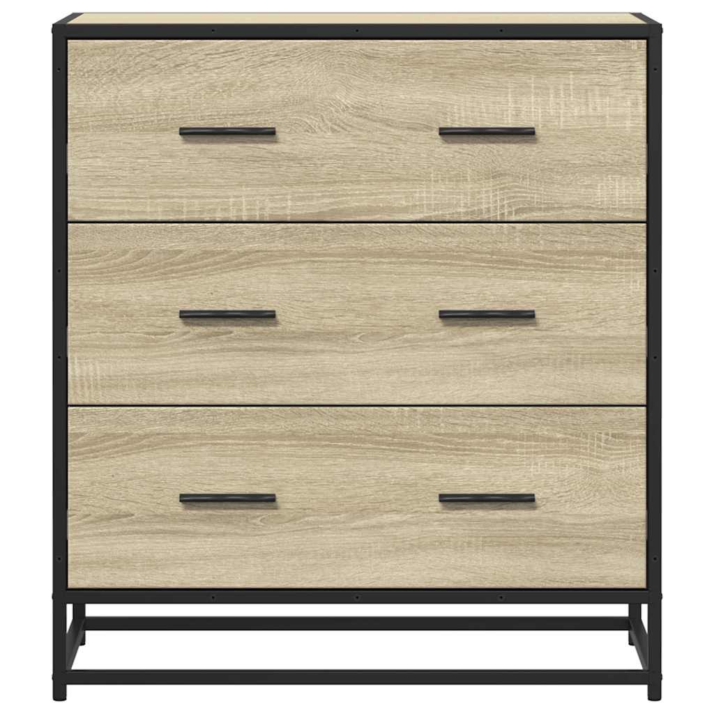 Dulap, stejar sonoma, 68x35x76 cm, lemn prelucrat și metal