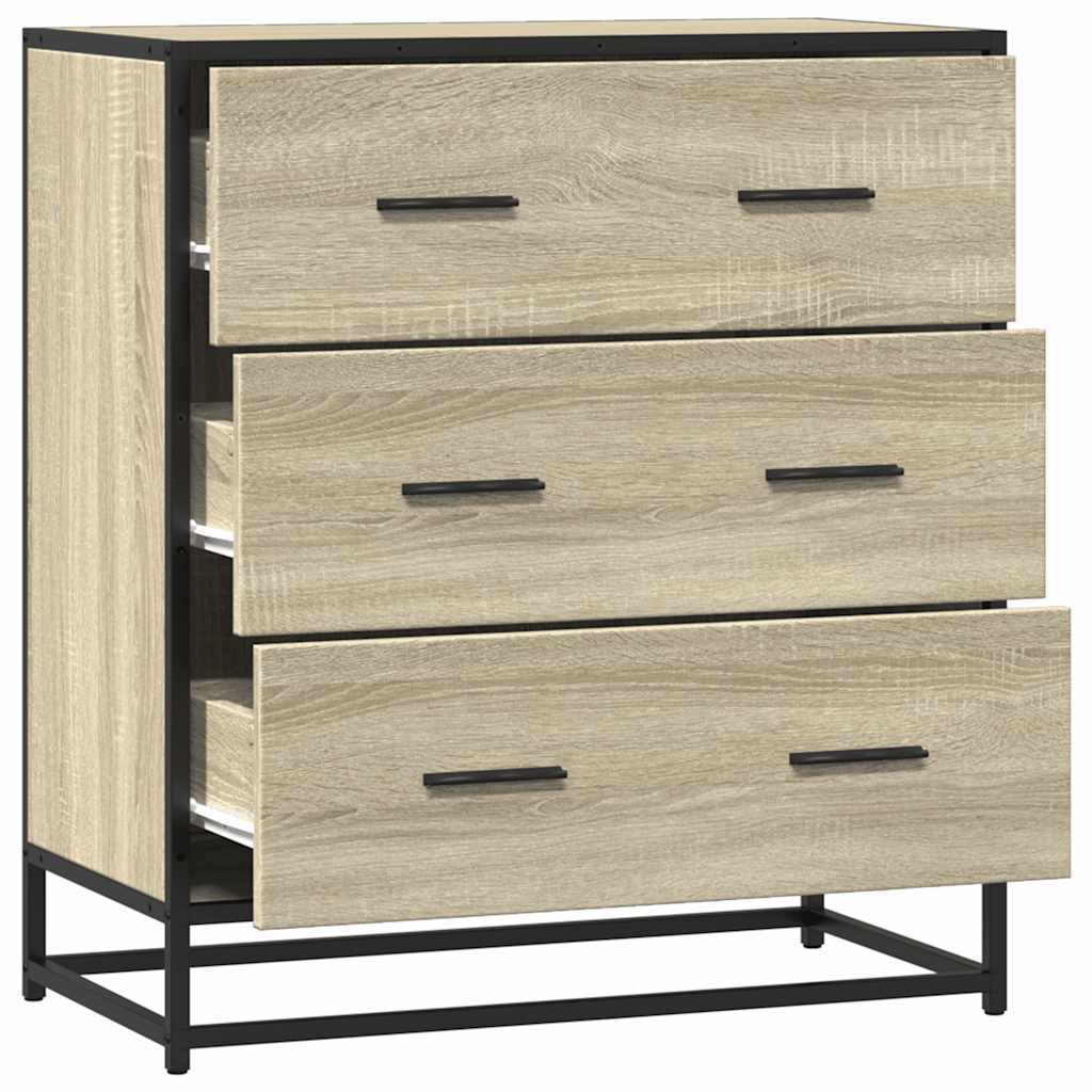 Dulap, stejar sonoma, 68x35x76 cm, lemn prelucrat și metal