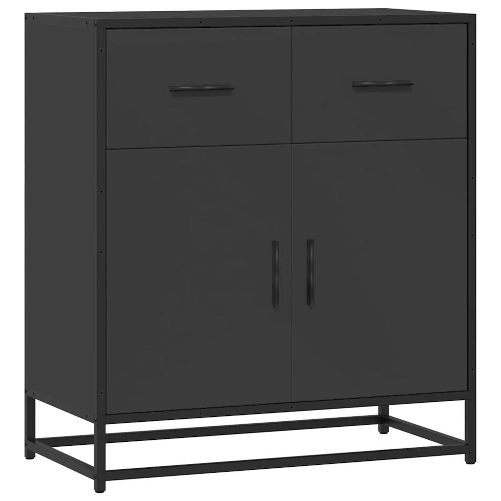 Bufetă neagră 68x35x76 cm lemn prelucrat