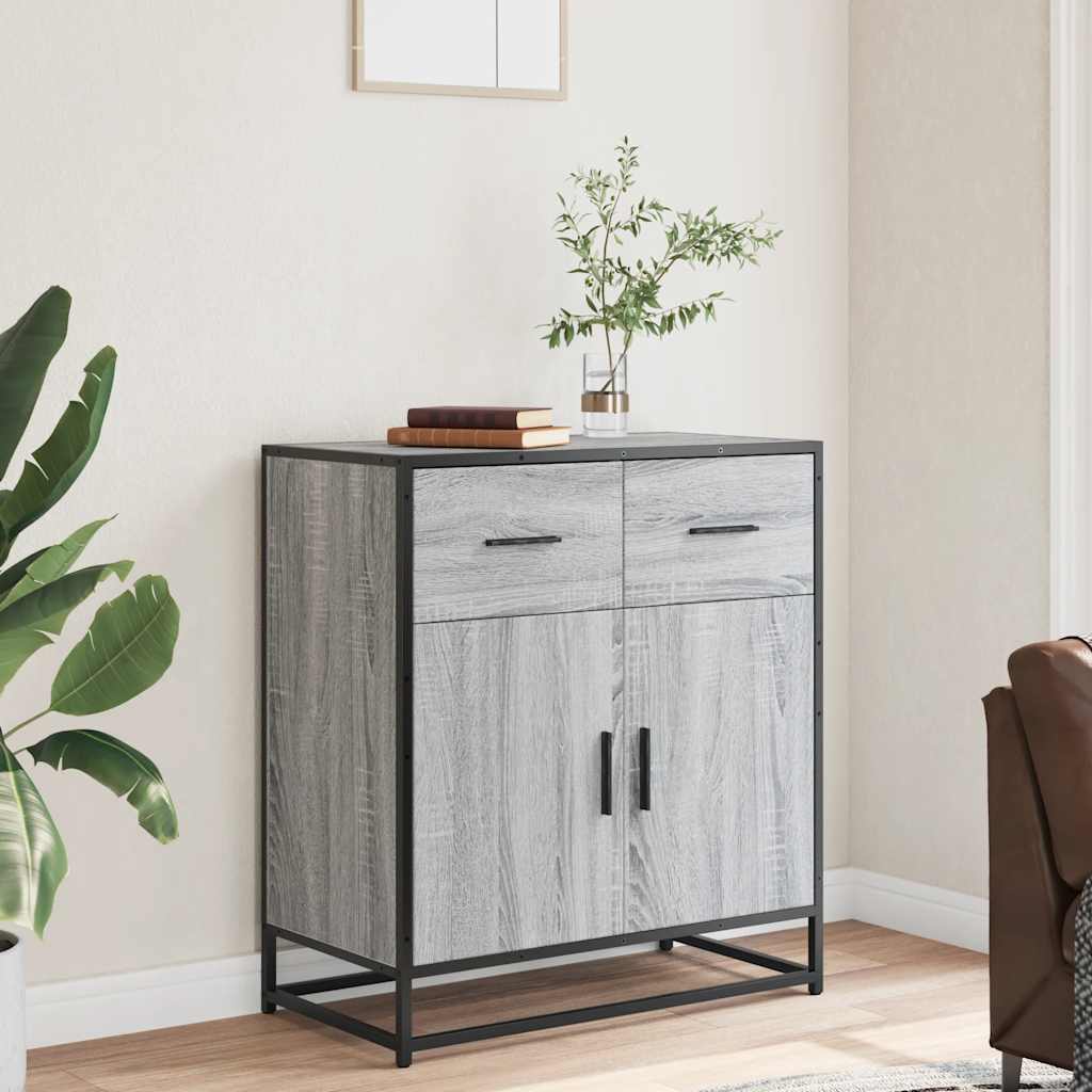 Bufetă gri Sonoma 68x35x76 cm din lemn prelucrat