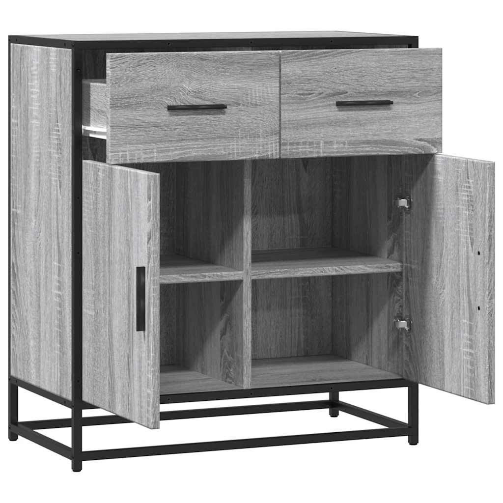 Bufetă gri Sonoma 68x35x76 cm din lemn prelucrat