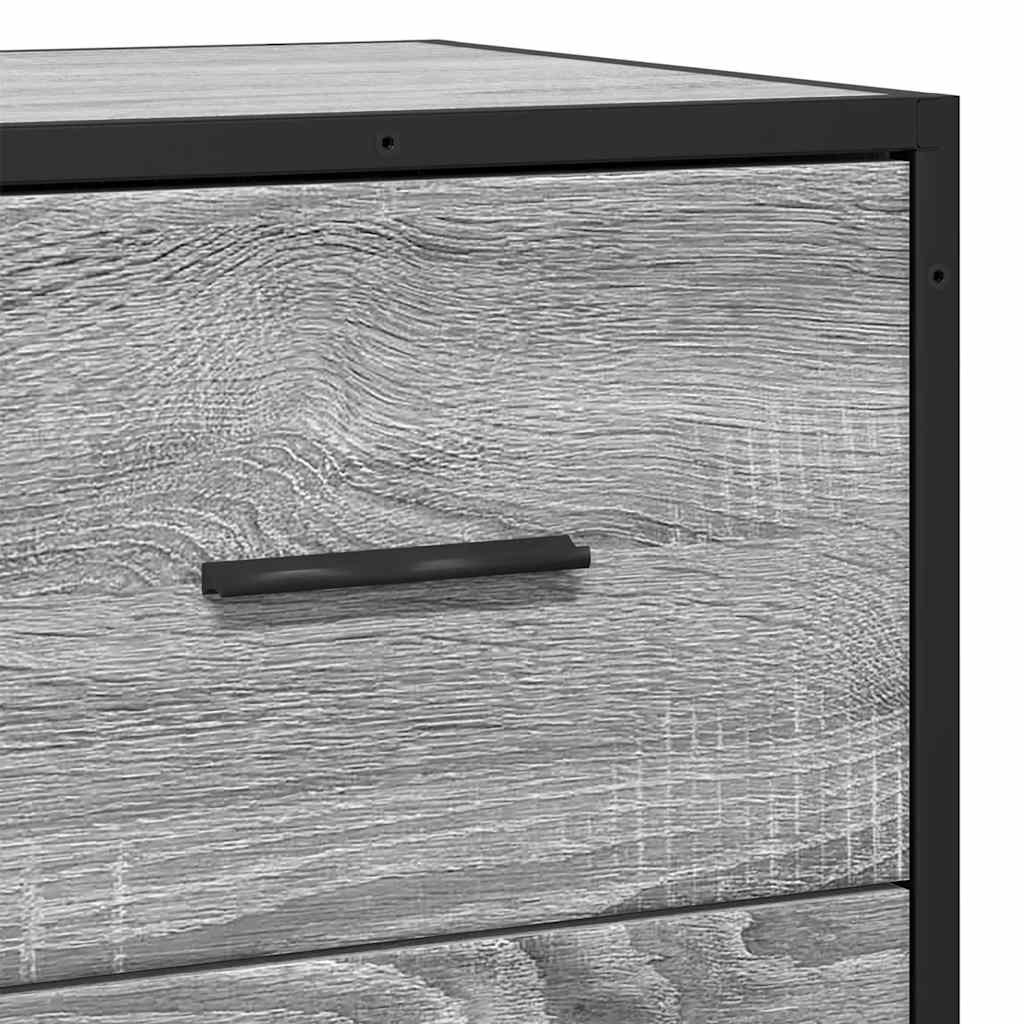 Bufetă gri Sonoma 68x35x76 cm din lemn prelucrat