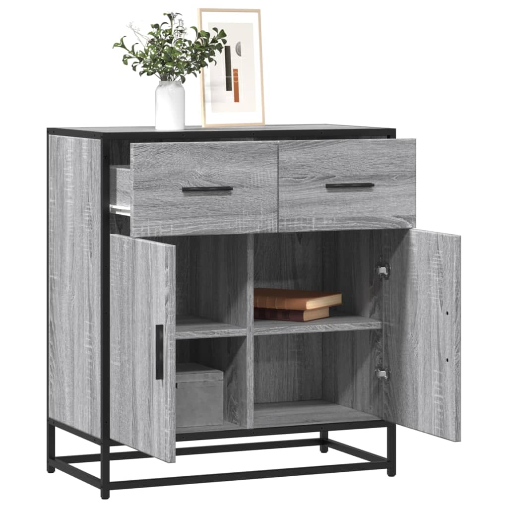 Bufetă gri Sonoma 68x35x76 cm din lemn prelucrat