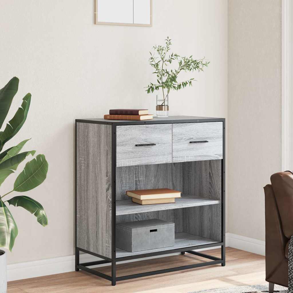 Bufetă gri Sonoma 68x35x76 cm din lemn prelucrat