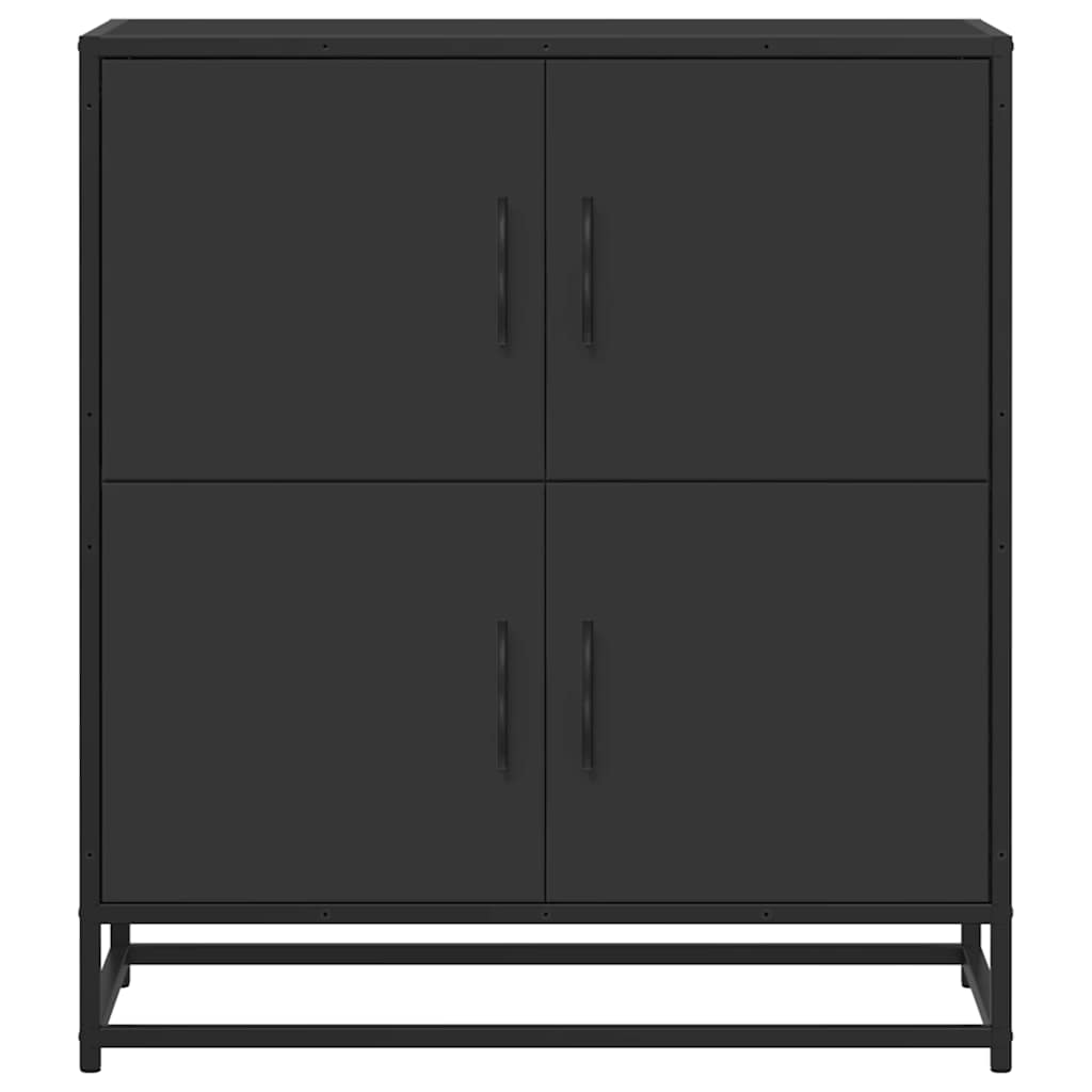 Bufetă neagră 68x35x76 cm lemn prelucrat