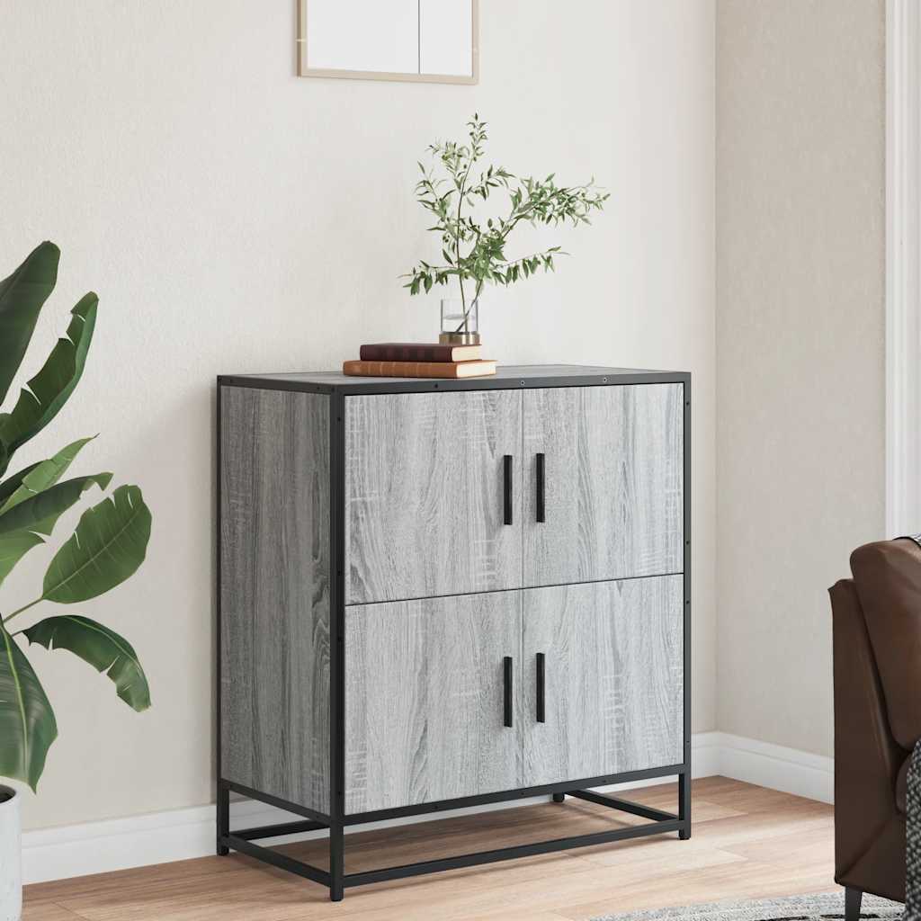 Bufetă gri Sonoma 68x35x76 cm din lemn prelucrat