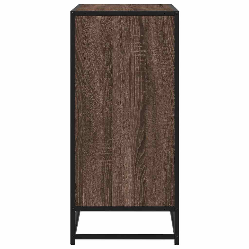Dulap, stejar maro, 62x35x76 cm, lemn prelucrat