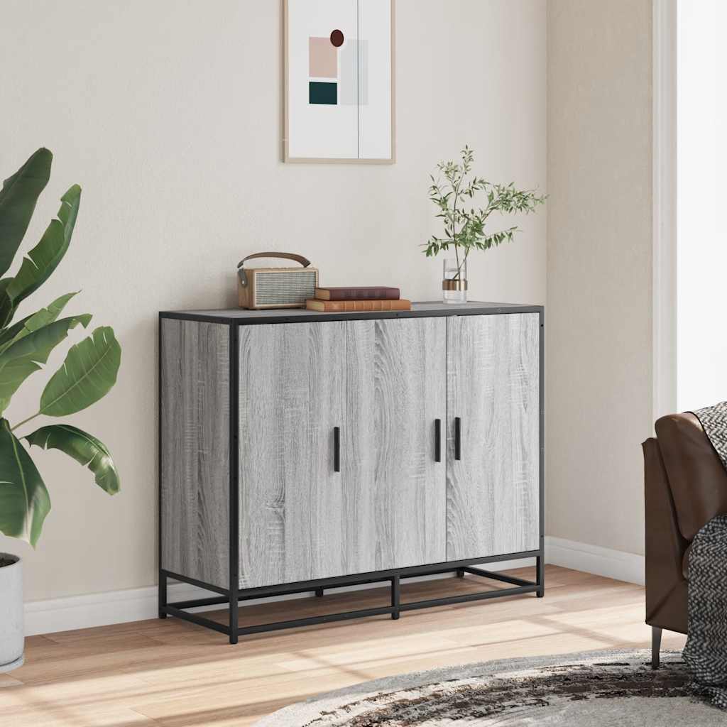 Dulap, gri sonoma, 94x35x76 cm, lemn prelucrat
