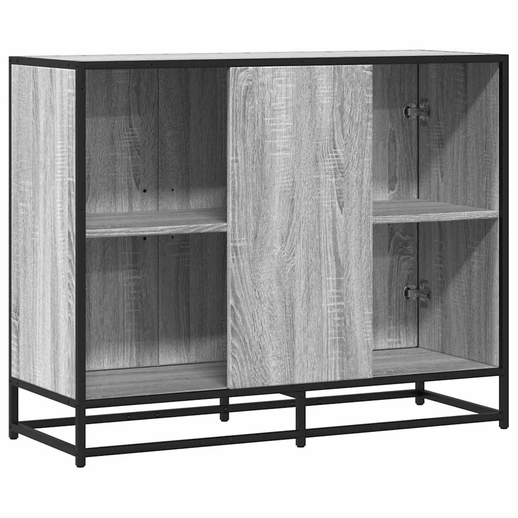 Dulap, gri sonoma, 94x35x76 cm, lemn prelucrat