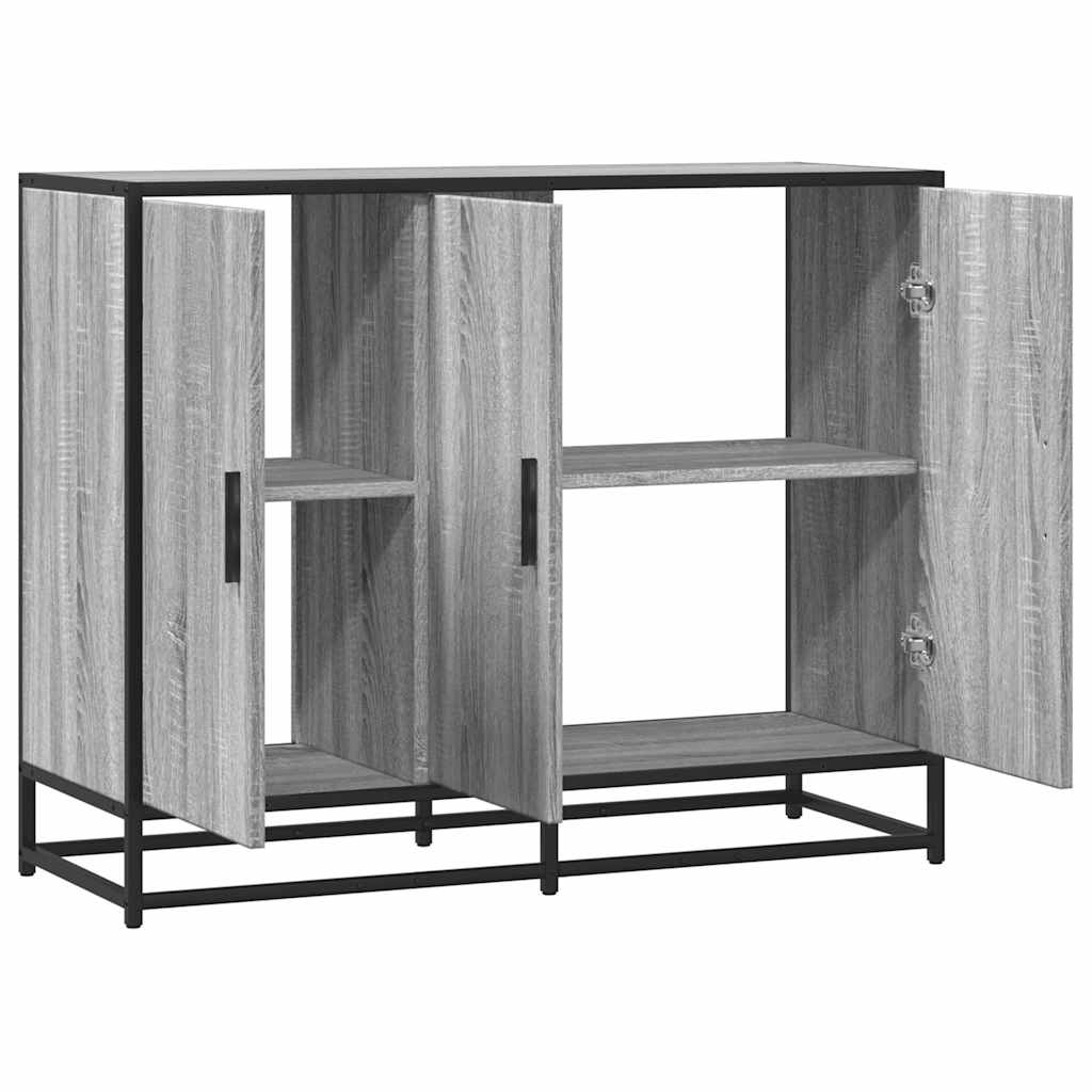 Dulap, gri sonoma, 94x35x76 cm, lemn prelucrat