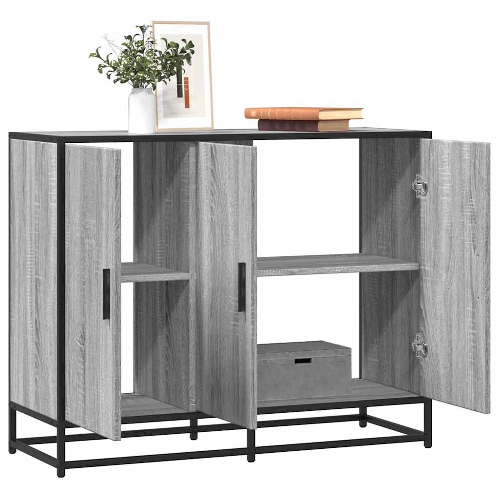 Dulap, gri sonoma, 94x35x76 cm, lemn prelucrat