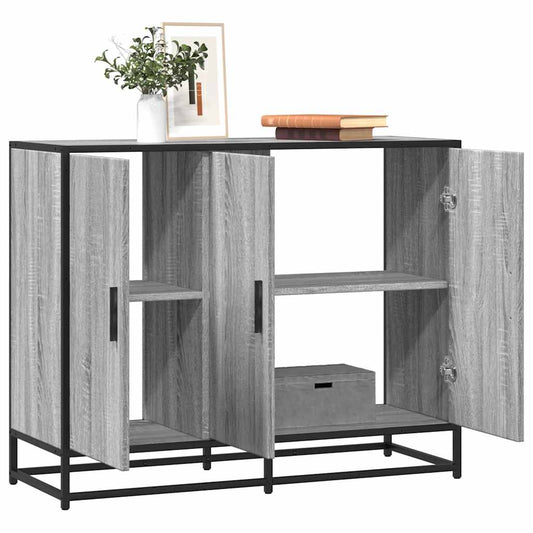 Dulap, gri sonoma, 94x35x76 cm, lemn prelucrat